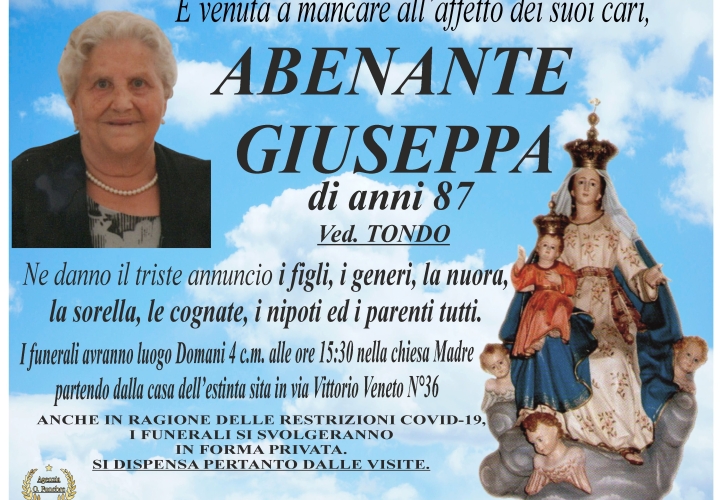 Annuncio Abenante Giuseppina 